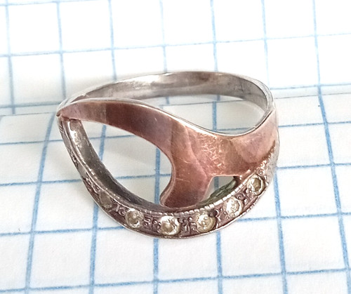 Anello vintage pietre - , bianche