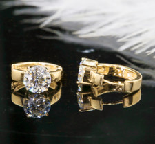 Orecchini donna moissanite