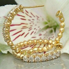 Orecchini a cerchio moda donna