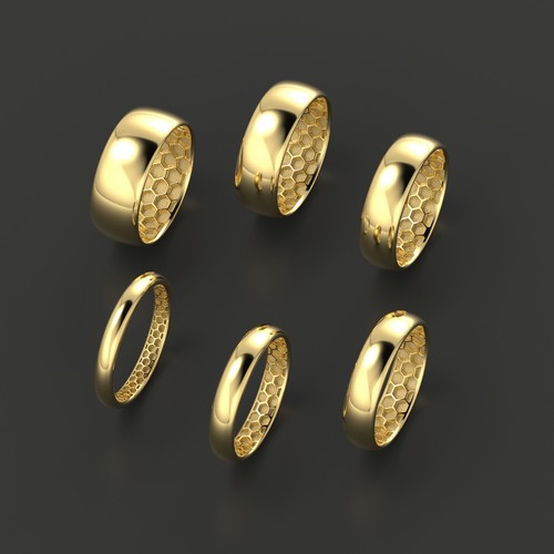 Anello oro giallo nido - anello, 18