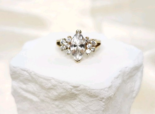 Anello donna vintage tono oro